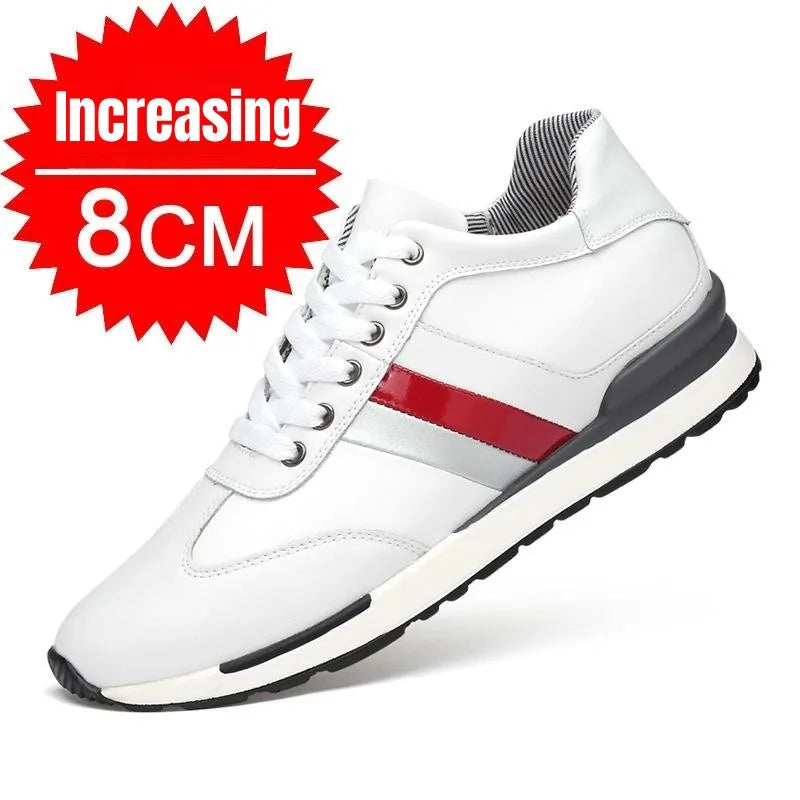PDEP Summer Invisible Inner Height Increase Men's Shoes 10cm Sneakers Korean Fashion Breathable Casual Zapatillas De Hombre