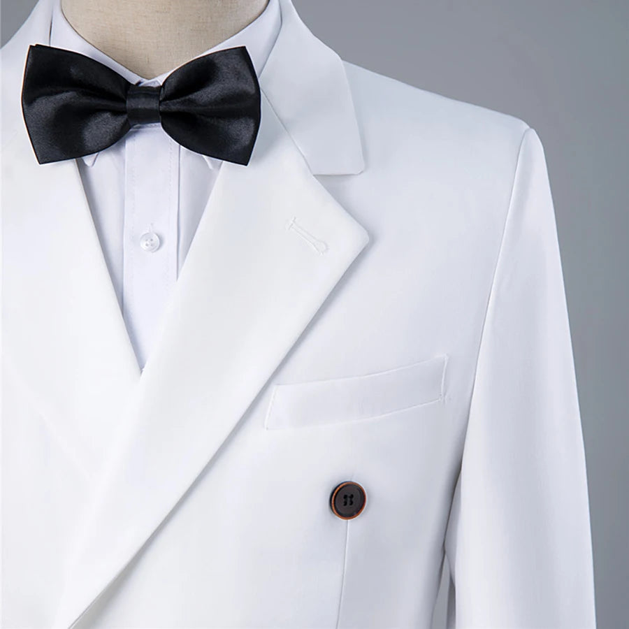 Blazer Suit For Men 2 Piece Outfit Set Suits High Quality 2024 Pants Mens Clothing Fashion Party Wedding Tuxedo Jackets Beige