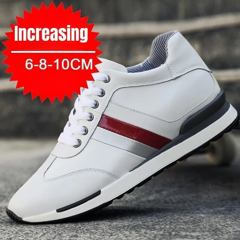 PDEP Summer Invisible Inner Height Increase Men's Shoes 10cm Sneakers Korean Fashion Breathable Casual Zapatillas De Hombre