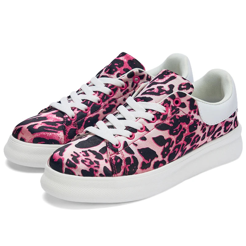 Classic Leopard Sneakers Women Fashion Casual Brown Trainers Shoes Men Breathable Lightweight Platform Stylish Women's Sneakers