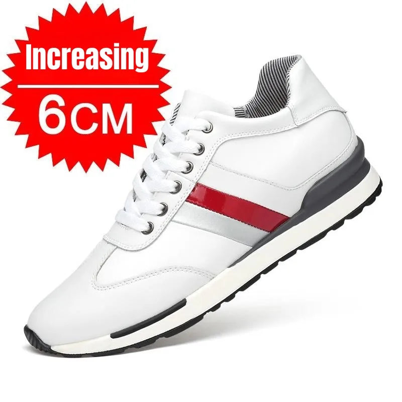 PDEP Summer Invisible Inner Height Increase Men's Shoes 10cm Sneakers Korean Fashion Breathable Casual Zapatillas De Hombre