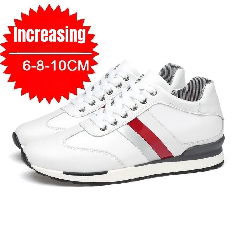 PDEP Summer Invisible Inner Height Increase Men's Shoes 10cm Sneakers Korean Fashion Breathable Casual Zapatillas De Hombre