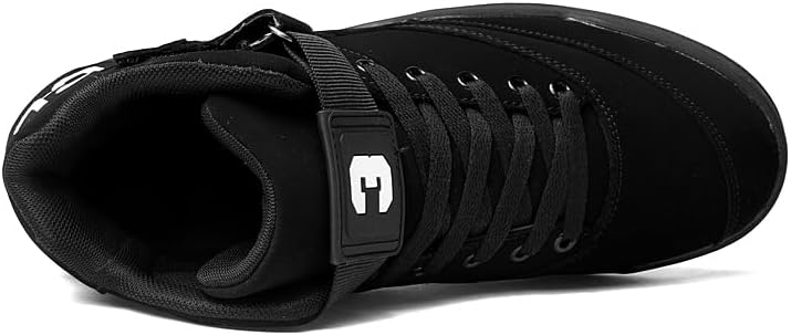 KUXIE Shoes Men's High Top Fashion Sneakers Outdoor Casual Sports Shoes Training Leather Shoes Mens Flats
