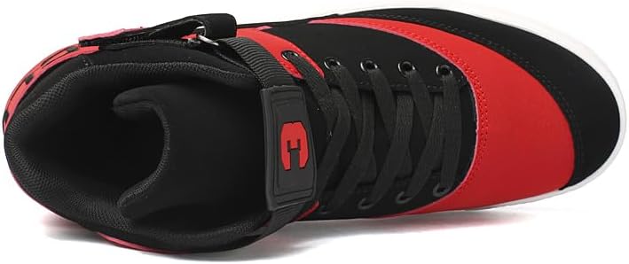 KUXIE Shoes Men's High Top Fashion Sneakers Outdoor Casual Sports Shoes Training Leather Shoes Mens Flats