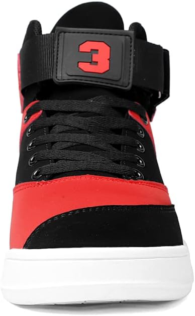 KUXIE Shoes Men's High Top Fashion Sneakers Outdoor Casual Sports Shoes Training Leather Shoes Mens Flats