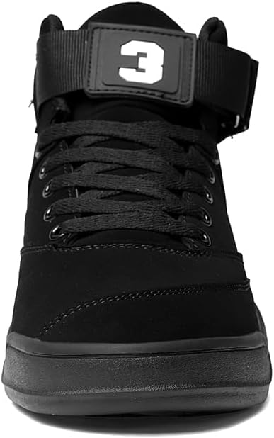 KUXIE Shoes Men's High Top Fashion Sneakers Outdoor Casual Sports Shoes Training Leather Shoes Mens Flats