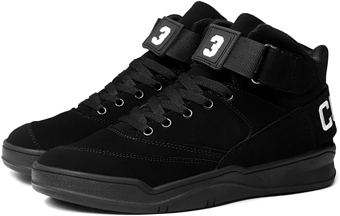 KUXIE Shoes Men's High Top Fashion Sneakers Outdoor Casual Sports Shoes Training Leather Shoes Mens Flats