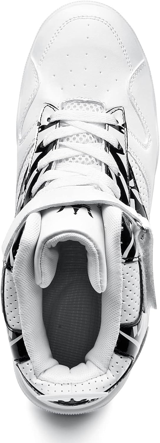 KUXIE Shoes Men's High Top Fashion Sneakers Outdoor Casual Sports Shoes Training Leather Shoes Mens Flats