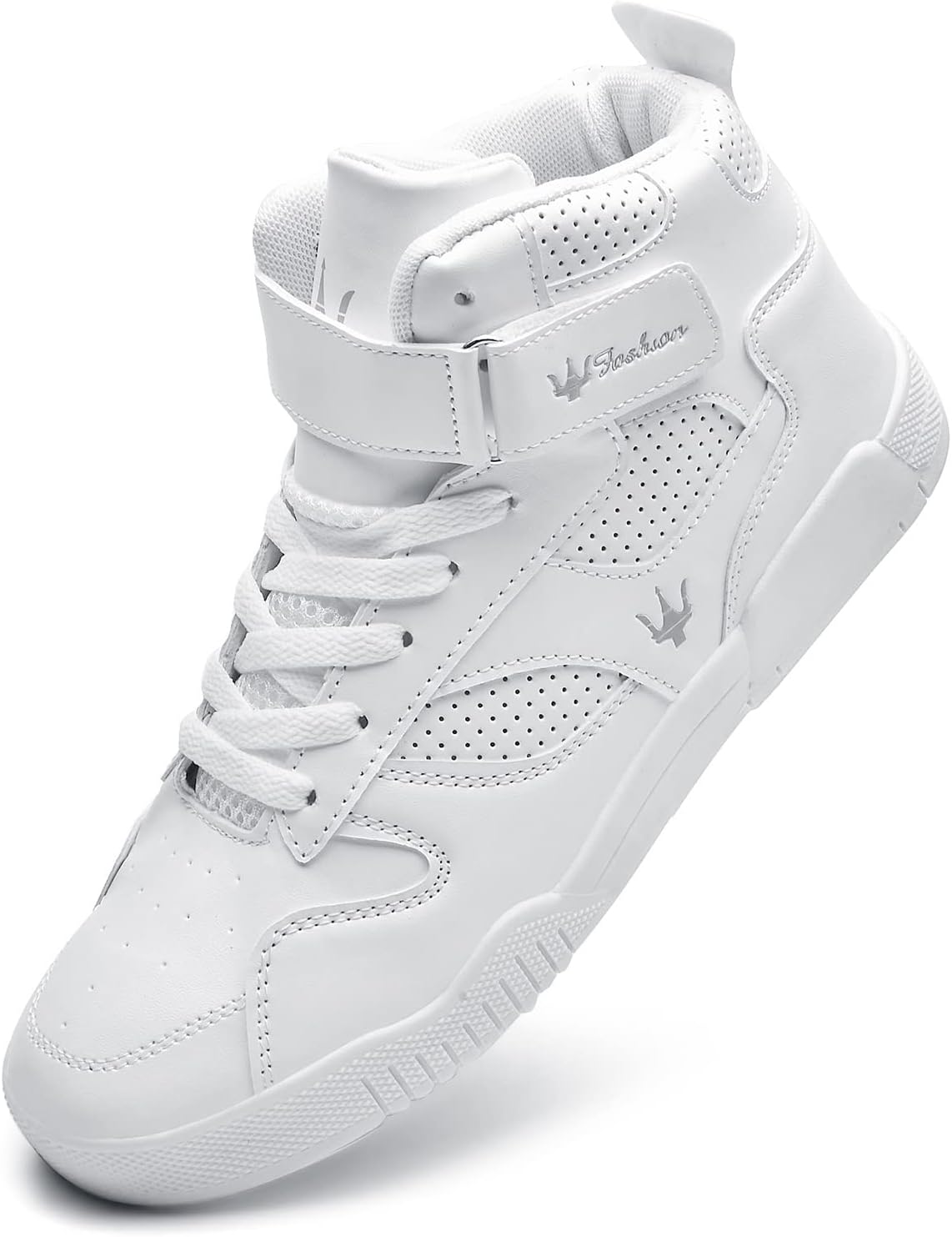 KUXIE Shoes Men's High Top Fashion Sneakers Outdoor Casual Sports Shoes Training Leather Shoes Mens Flats