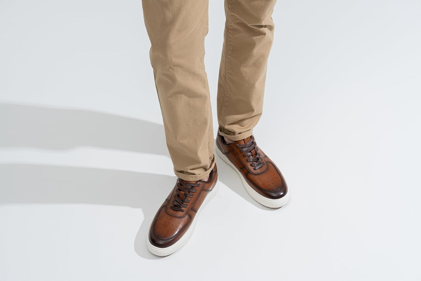 Jousen Men's Casual Shoes Leather Fashion Sneakers Dress Oxford Shoes