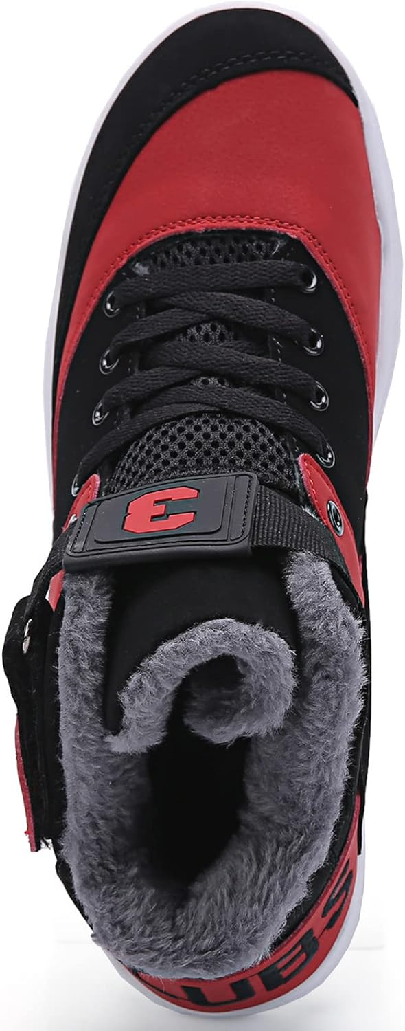 KUXIE Shoes Men's High Top Fashion Sneakers Outdoor Casual Sports Shoes Training Leather Shoes Mens Flats