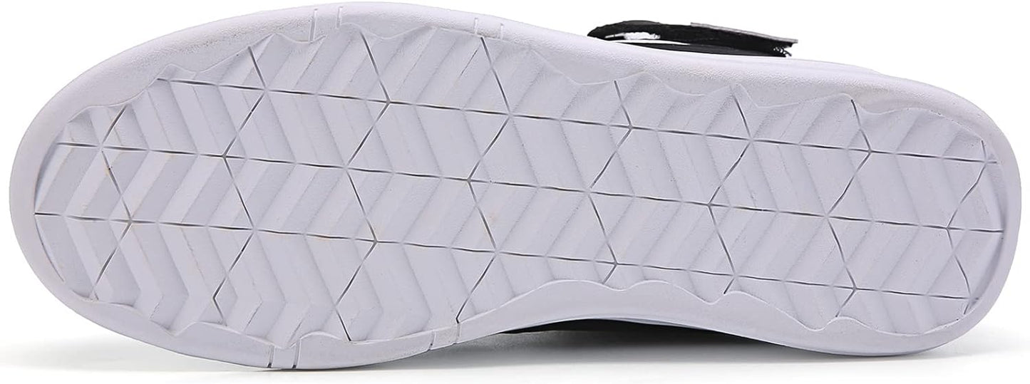 KUXIE Shoes Men's High Top Fashion Sneakers Outdoor Casual Sports Shoes Training Leather Shoes Mens Flats