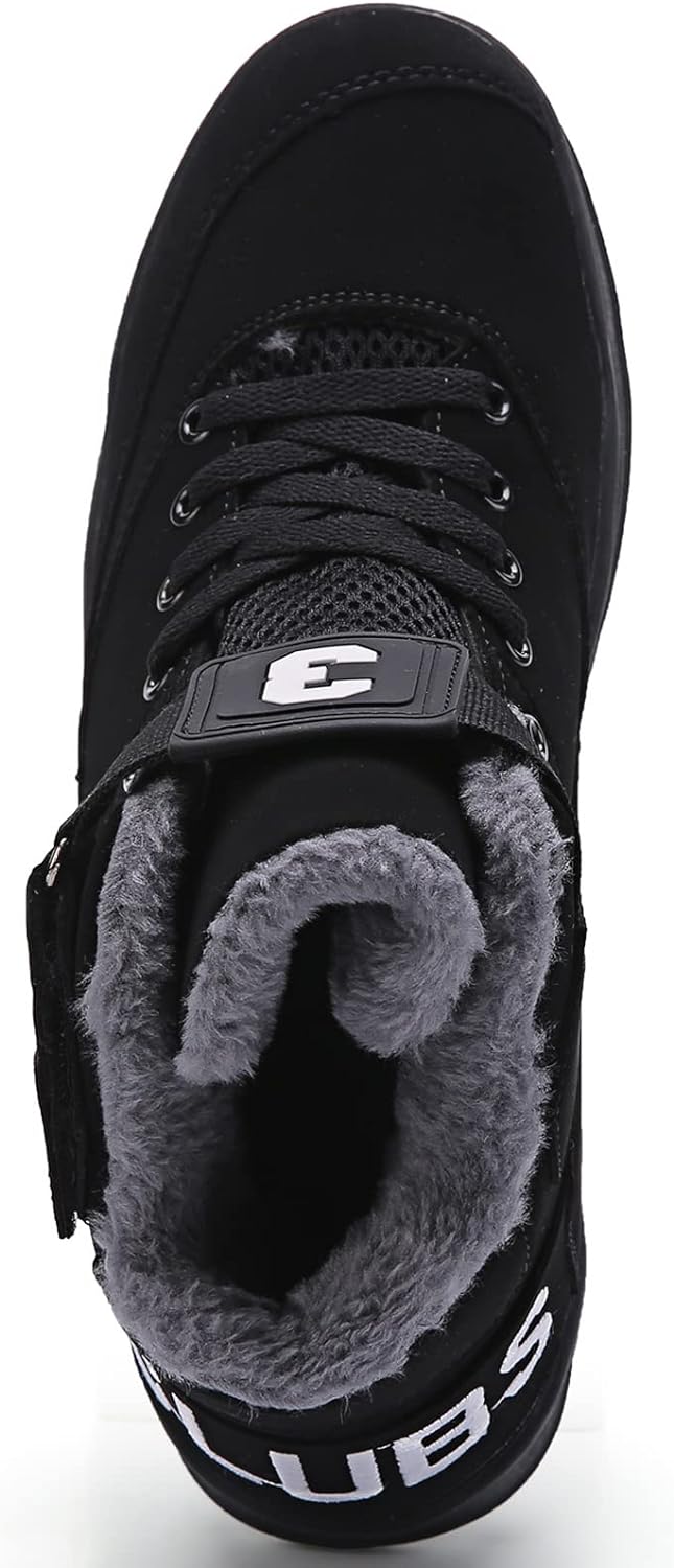 KUXIE Shoes Men's High Top Fashion Sneakers Outdoor Casual Sports Shoes Training Leather Shoes Mens Flats