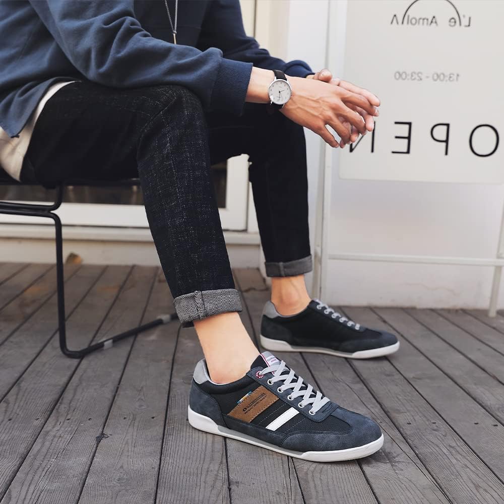 AX BOXING Mens Casual Shoes Fashion Sneakers Breathable Comfort Walking Shoes for Male