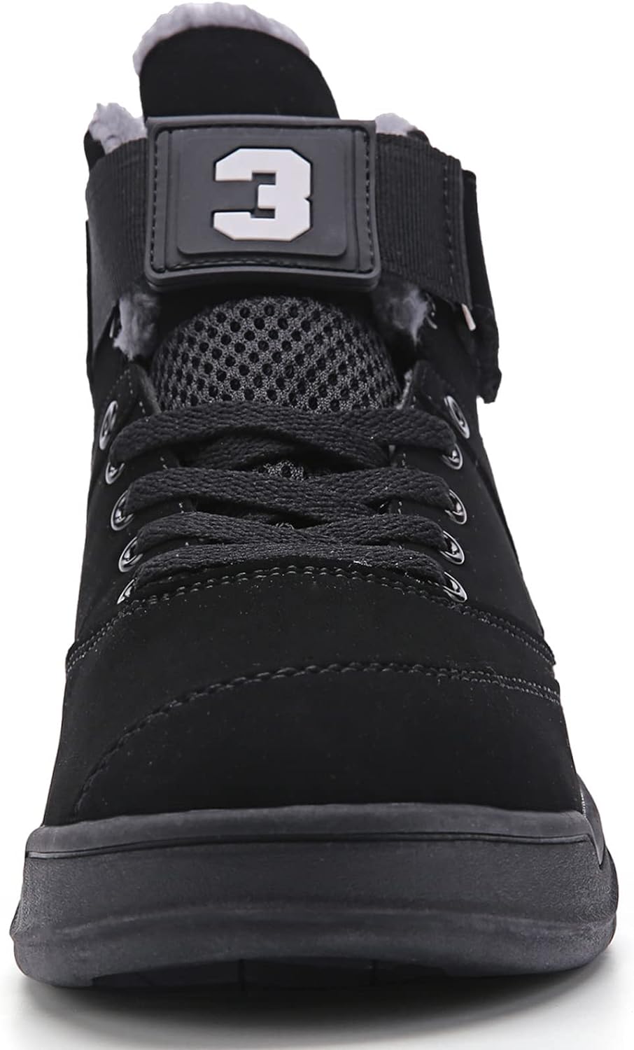KUXIE Shoes Men's High Top Fashion Sneakers Outdoor Casual Sports Shoes Training Leather Shoes Mens Flats