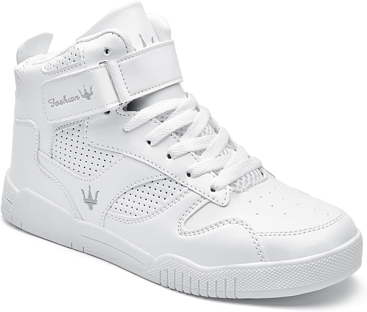 KUXIE Shoes Men's High Top Fashion Sneakers Outdoor Casual Sports Shoes Training Leather Shoes Mens Flats