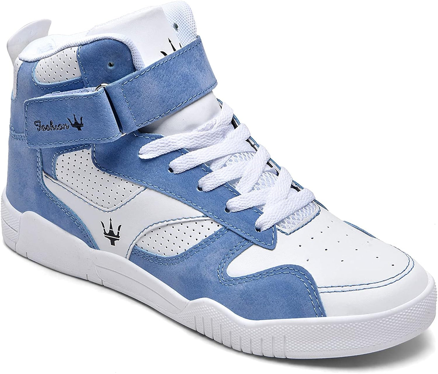 KUXIE Shoes Men's High Top Fashion Sneakers Outdoor Casual Sports Shoes Training Leather Shoes Mens Flats