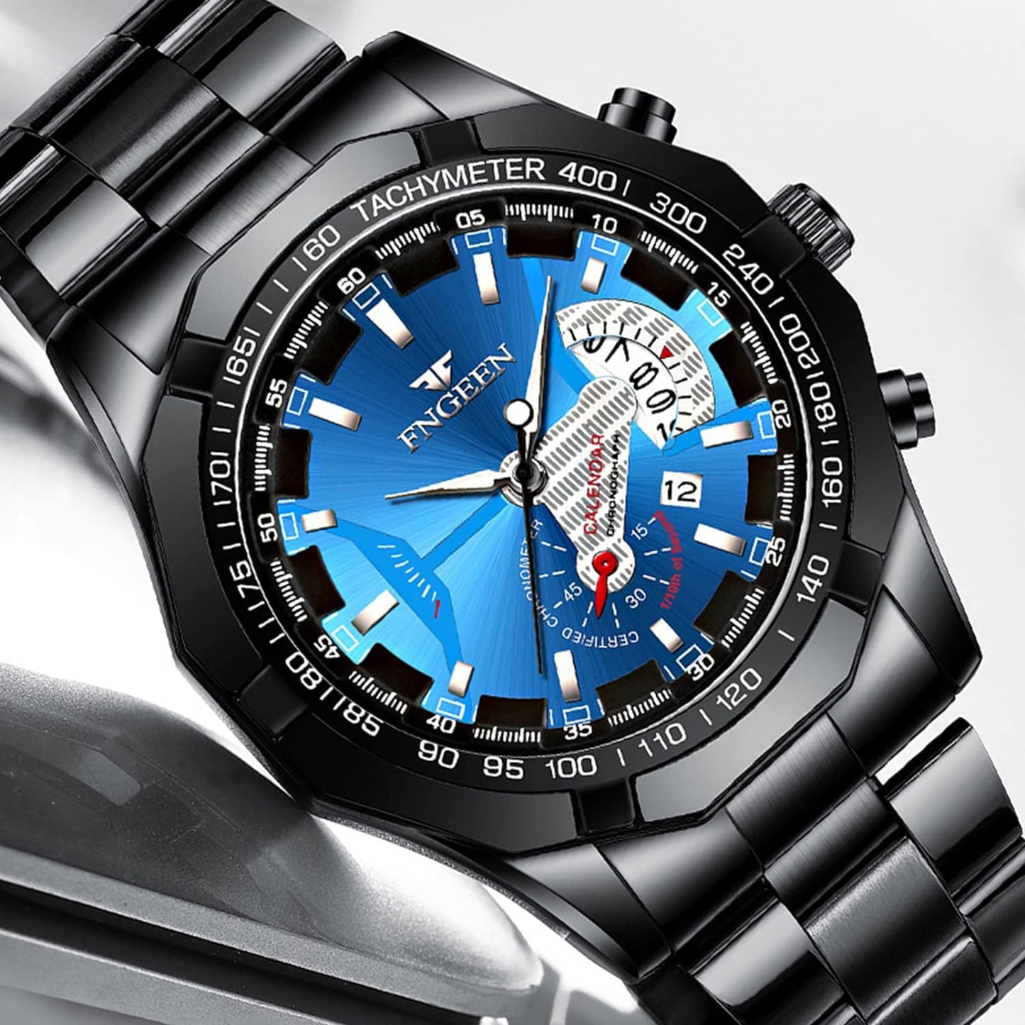 BY BENYAR AKNIGHT Watches for Men Quartz Movement Watch,Waterproof Luminous Men's Watch, Stainless Steel Strap Business Watches