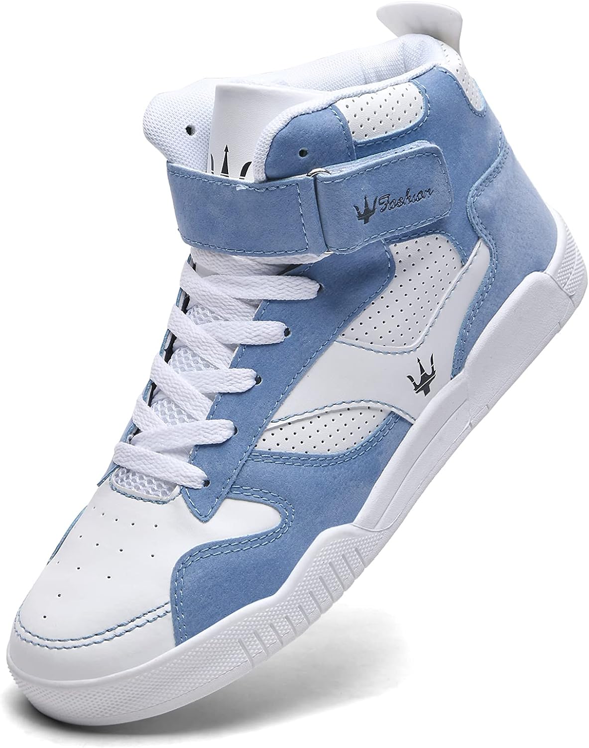 KUXIE Shoes Men's High Top Fashion Sneakers Outdoor Casual Sports Shoes Training Leather Shoes Mens Flats
