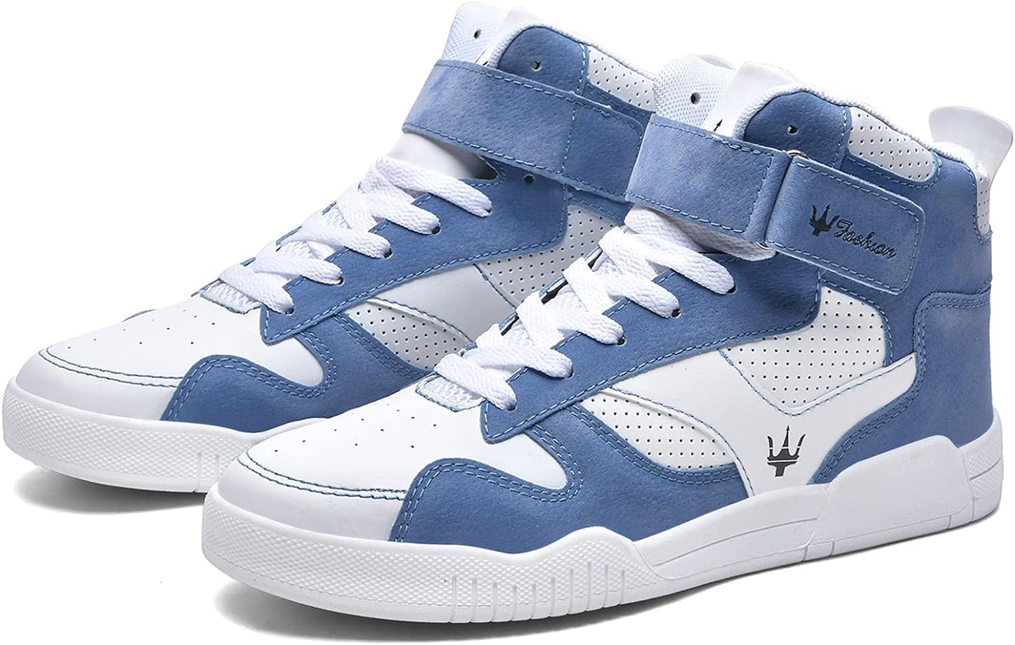 KUXIE Shoes Men's High Top Fashion Sneakers Outdoor Casual Sports Shoes Training Leather Shoes Mens Flats