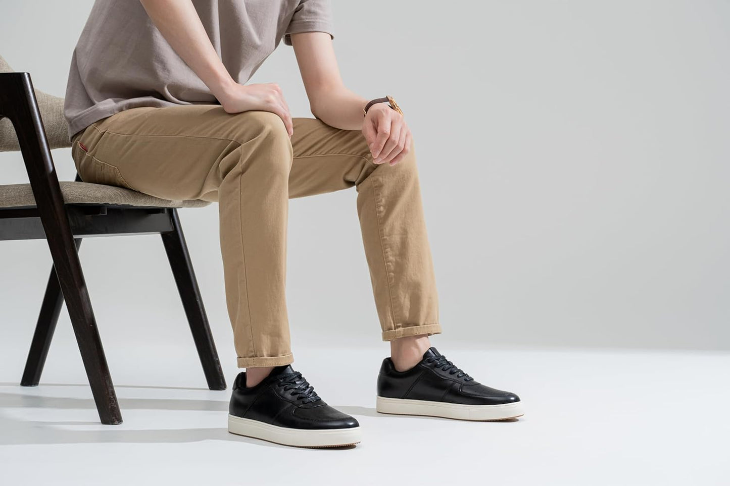 Jousen Men's Casual Shoes Leather Fashion Sneakers Dress Oxford Shoes