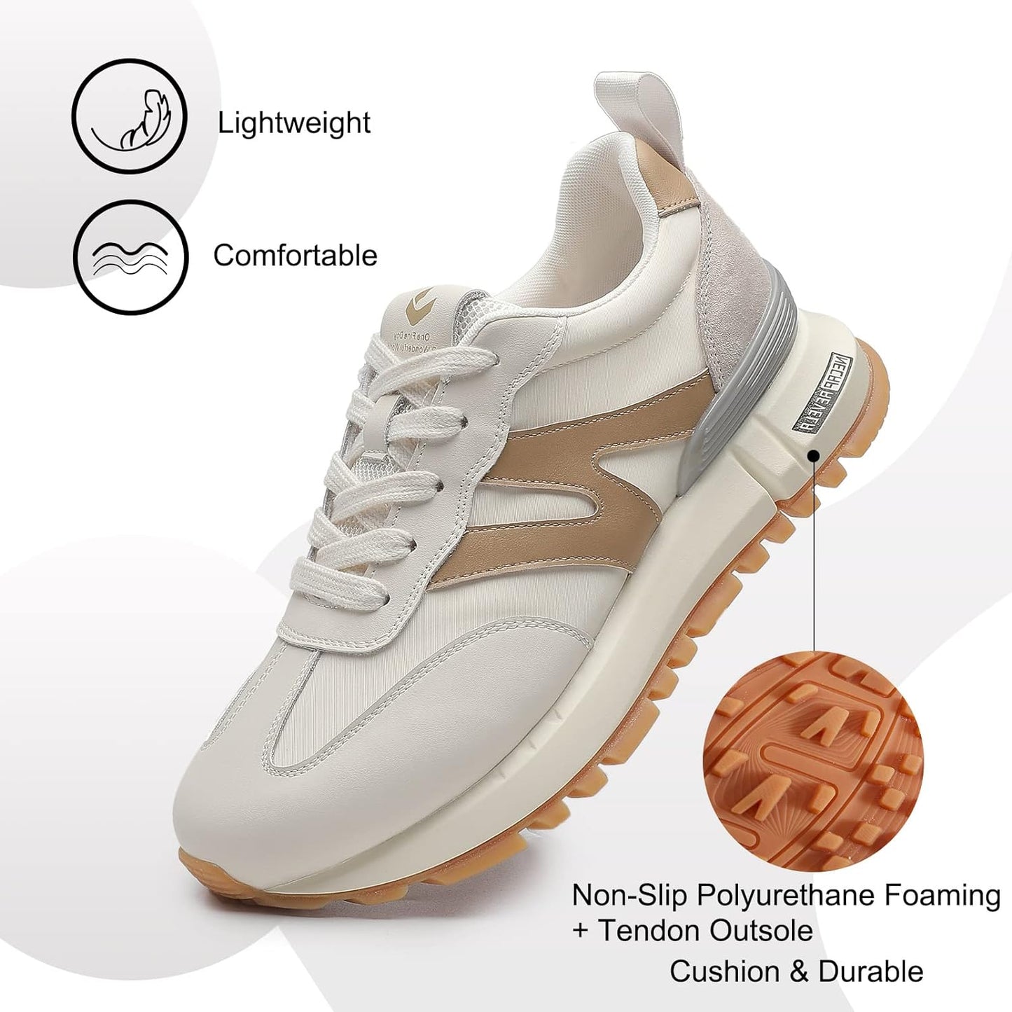 somiliss Sneakers for Women Genuine Leather Suede Patchwork Casual Lace Up Non-Slip Walking Shoes Comfortable Tennis Running Shoes Womens Fashion Sneakers