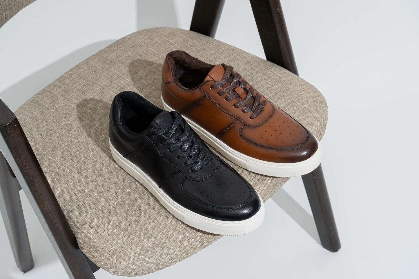 Jousen Men's Casual Shoes Leather Fashion Sneakers Dress Oxford Shoes