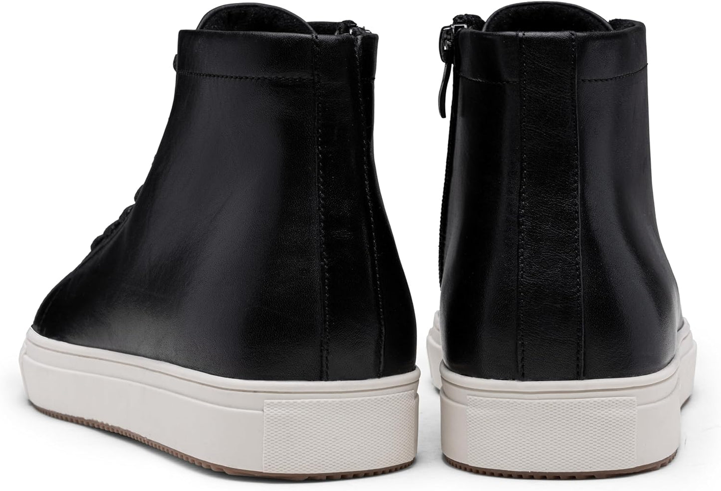 Jousen Men's Casual Shoes High Top Premium Leather Fashion Sneakers Dress Boots for Men
