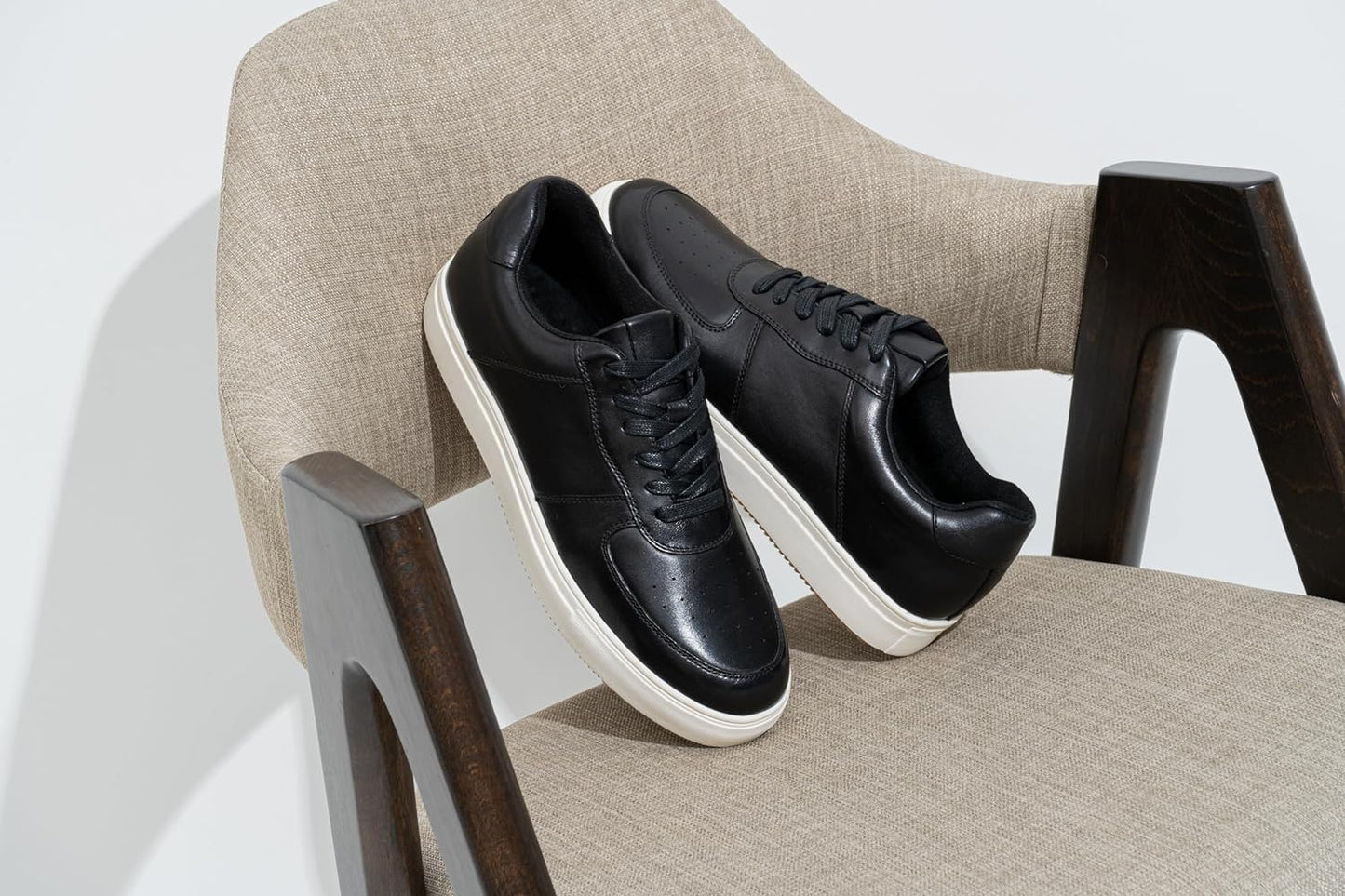 Jousen Men's Casual Shoes Leather Fashion Sneakers Dress Oxford Shoes