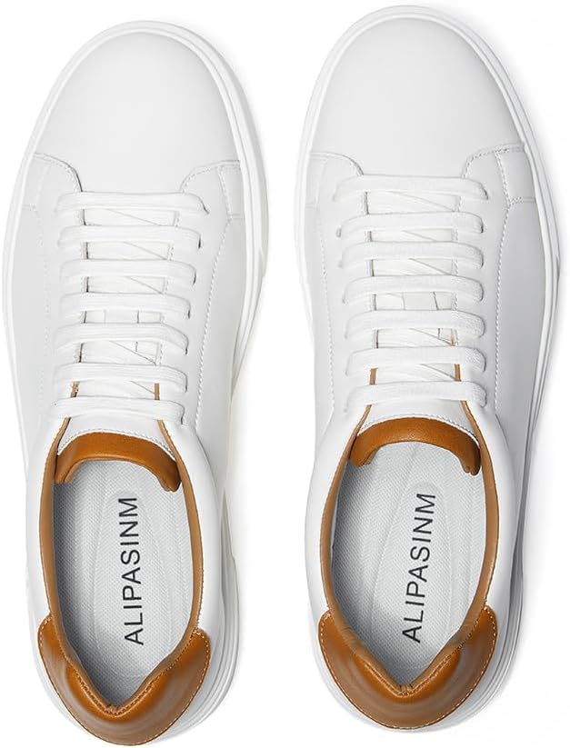 ALIPASINM Leather Business Casual Sneakers Shoes for Men