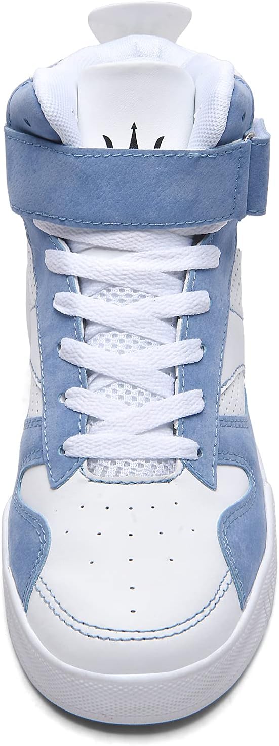KUXIE Shoes Men's High Top Fashion Sneakers Outdoor Casual Sports Shoes Training Leather Shoes Mens Flats