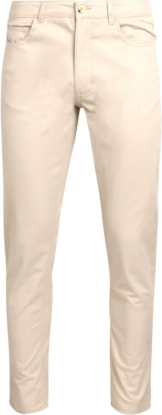 Ben Sherman Men's Khaki Pants - Comfort Stretch Slim Fit Woven Sateen Chinos - Casual Khaki Pant for Men